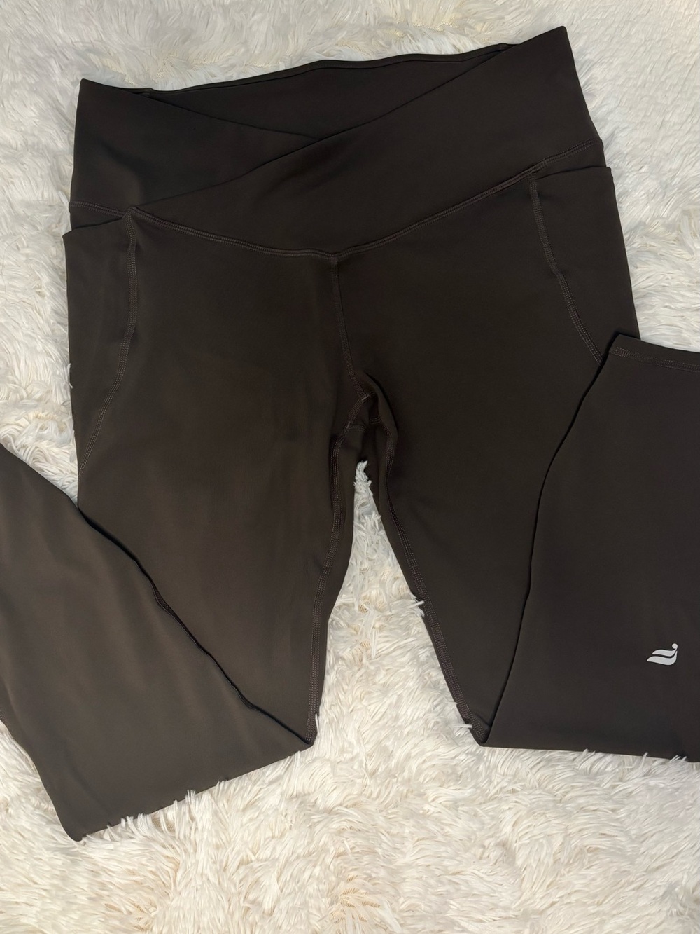 Fabletics Black High-Waist Crossover Leggings